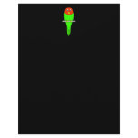 Parakeet Cartoon. Bird on a perch. Custom Letterhead