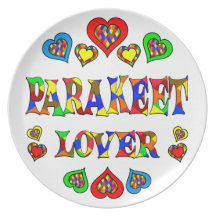 Parakeet Lover Plates