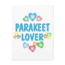PARAKEET LOVER postcards by AllPetsStore PARAKEET LOVER postcards
