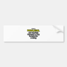 Paralegal Joke .. Drink for a Living Bumper Sticker