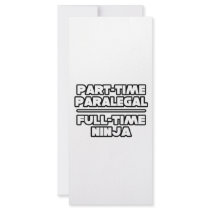 Paralegal...Ninja Rack Card Design