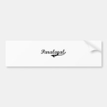 Paralegal Professional Job Bumper Sticker