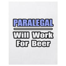 Paralegal...Will Work For Beer Flyer