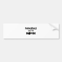 Paralegals Are The Bomb! Bumper Sticker