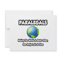 Paralegals...Making the World a Better Place Invitations