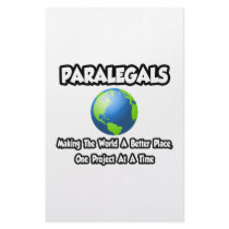 Paralegals...Making the World a Better Place Custom Stationery