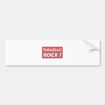 Paralegals Rock! Bumper Sticker