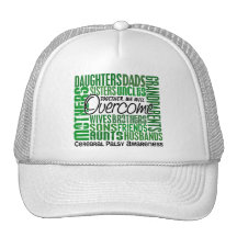 Parálisis cerebral cuadrada de la familia gorro de camionero