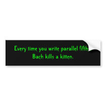 Parallel Fifths Bumper Stickers