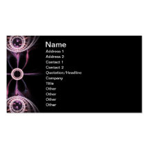 Parallel Universes Abstract Fractal Art Business Card Template