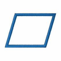 Parallelogram embroidered shirts by ZazzleEmbroidery Parallelogram embroidered shirts