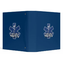 Paramedic Active Star of Life 3 Ring Binders