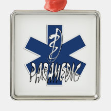 Paramedic Active Star of Life Christmas Ornament