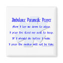 Paramedic Ambulance Prayer magnets