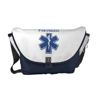 Paramedic Blue Star of Life Messenger Bag