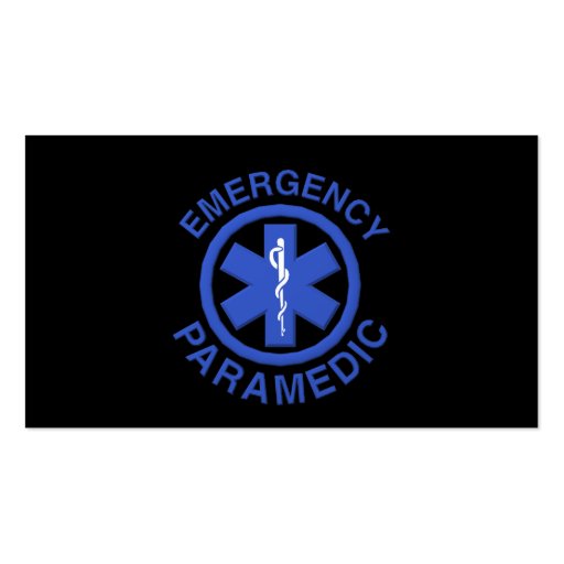 Paramedic Business Card (back side)