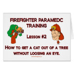 Paramedic Cat In A Tree card