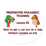 paramedic cat in tree sticker