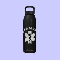Paramedic EMS Logo water bottles