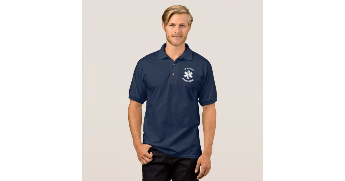 Paramedic EMT EMS Polo Shirt Zazzle