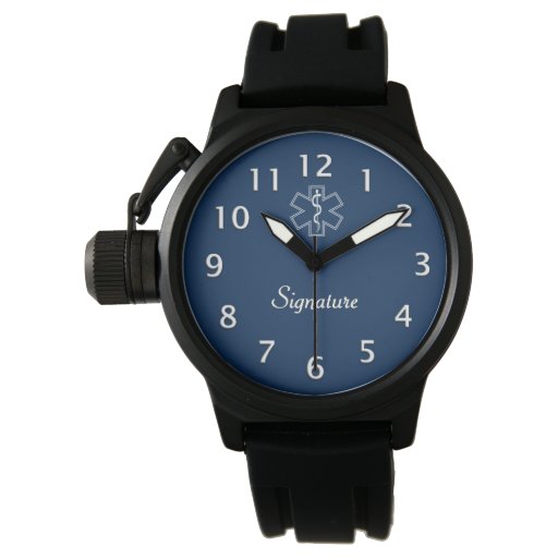 Paramedic EMT EMS Signature Wrist Watches Zazzle