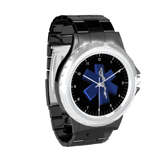 Paramedic EMT Star of Life Watch Zazzle