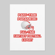 Paramedic .. Fantasy Football Expert Post Cards