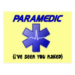 Paramedic "I've Seen You Naked" Postcards