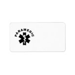 Paramedic Logo Theme Address Label
