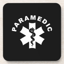 Paramedic Logo Theme cork coasters