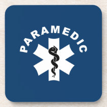 Paramedic Logo Theme cork coasters