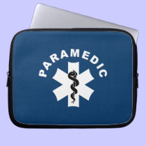 Paramedic Logo Theme laptop sleeves