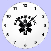 Paramedic Logo Theme wall clocks