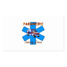 Paramedic Saving Lives Business Cards