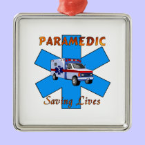 Paramedic Saving Lives ornaments