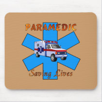 Paramedic Saving Lives mousepads