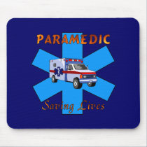 Paramedic Saving Lives mousepads