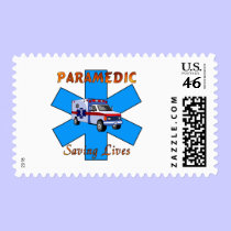 Paramedic Saving Lives stamps
