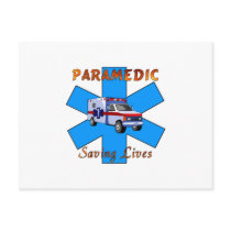 Paramedic Saving Lives Postcards