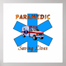 Paramedic Saving Lives Print