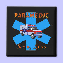 Paramedic Saving Lives magnets