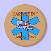 Paramedic Saving Lives magnets