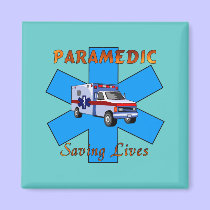 Paramedic Saving Lives magnets