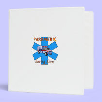 Paramedic Saving Lives binders