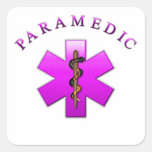 Paramedic Square Sticker