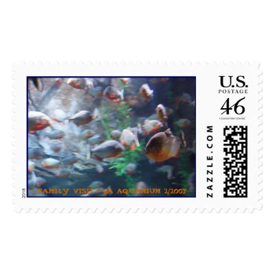 Parana Fish Postage Stamp by tauheedah