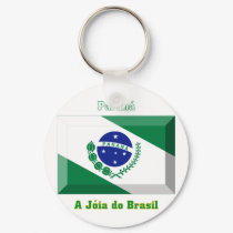 Paraná Flag Gem keychains by Vexillophile Paraná Flag Gem keychains