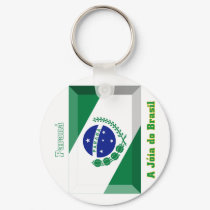 Paraná Flag Gem keychains by Vexillophile Paraná Flag Gem keychains