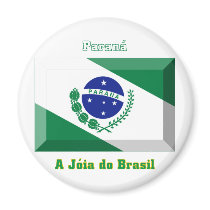 Paraná Flag Gem magnets by Vexillophile Paraná Flag Gem magnets
