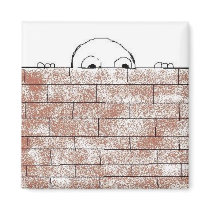 Paranoid brick - magnet